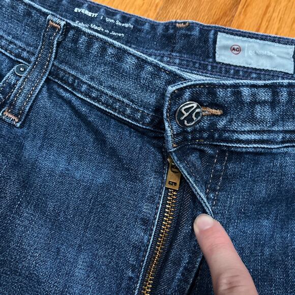 AG Everett Jeans 38x31 36Tag Slim Straight Stretch Denim 360 Japan Fabric AG-ED - Picture 5 of 13